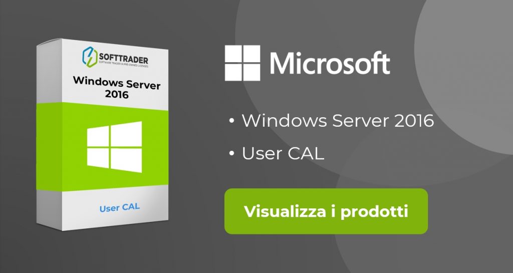 comprare windows server 2016 user cal